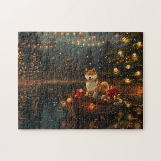 Quebra-cabeça Viagem Festiva de Natal de Akita (Horizontal)
