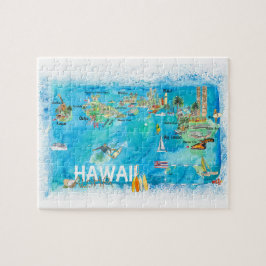 Quebra-cabeça Viagem mapa do Havaí