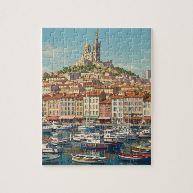 Quebra-cabeça Viagem Marselha França (Vertical)