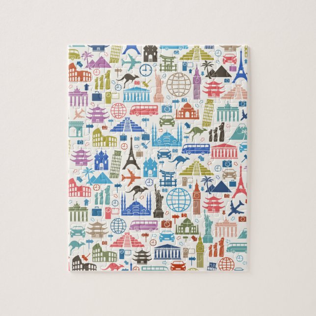 Quebra-cabeça viagem mundial (Vertical)