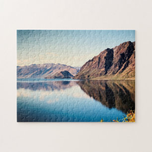 Quebra-cabeça viagem Otago, Lago Hawea Nova Zelândia