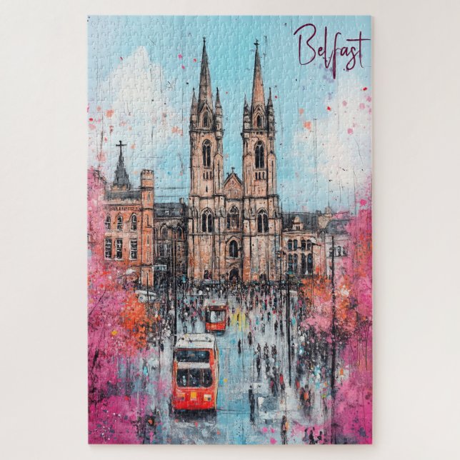 Quebra-cabeça Viagem para Belfast Norte Irlanda (Vertical)