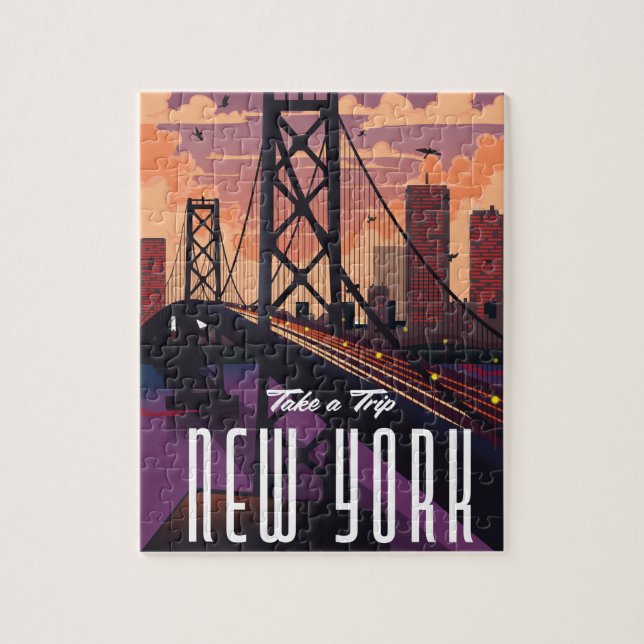 Quebra-cabeça Viagem Para Nova York (Vertical)