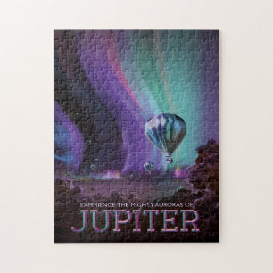 Quebra-cabeça Viagem Sci-Fi Ad, Júpiter Planeta