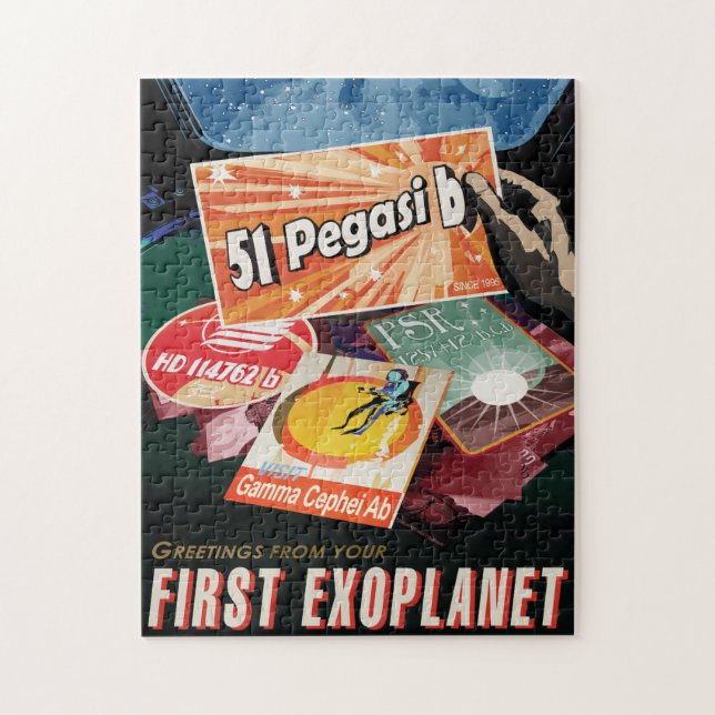 Quebra-cabeça Viagem Sci-Fi Ad, Planeta 51 Pegasi b (Vertical)