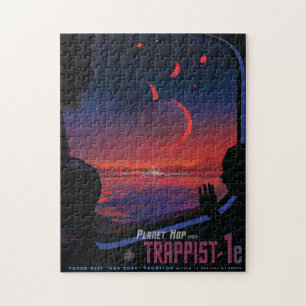 Quebra-cabeça Viagem Sci-Fi Ad, Trapista Planeta-1e