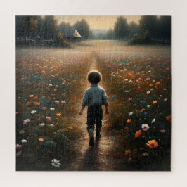 Quebra-cabeça Viagem Solitária de Criança - Campos de Maravilha