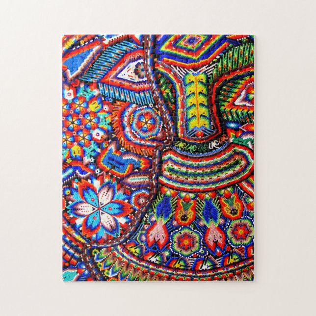 Quebra-cabeça Viagem tribal maia mexicano de Boho da arte de (Vertical)