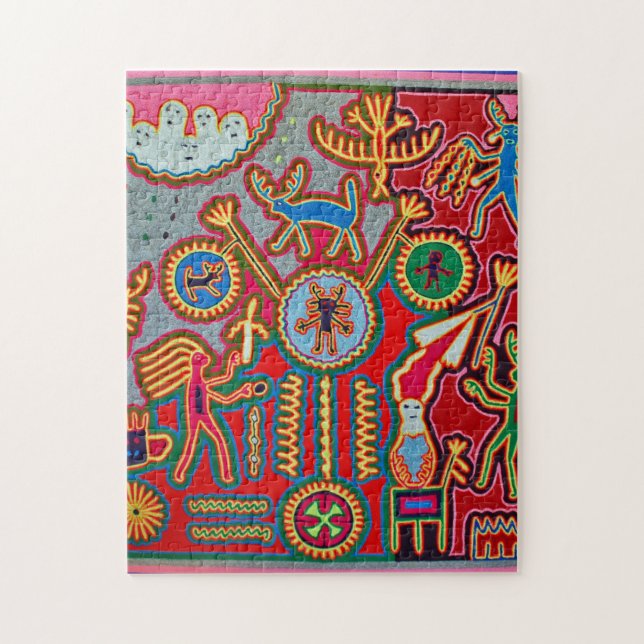 Quebra-cabeça Viagem tribal maia mexicano de Boho da arte de (Vertical)