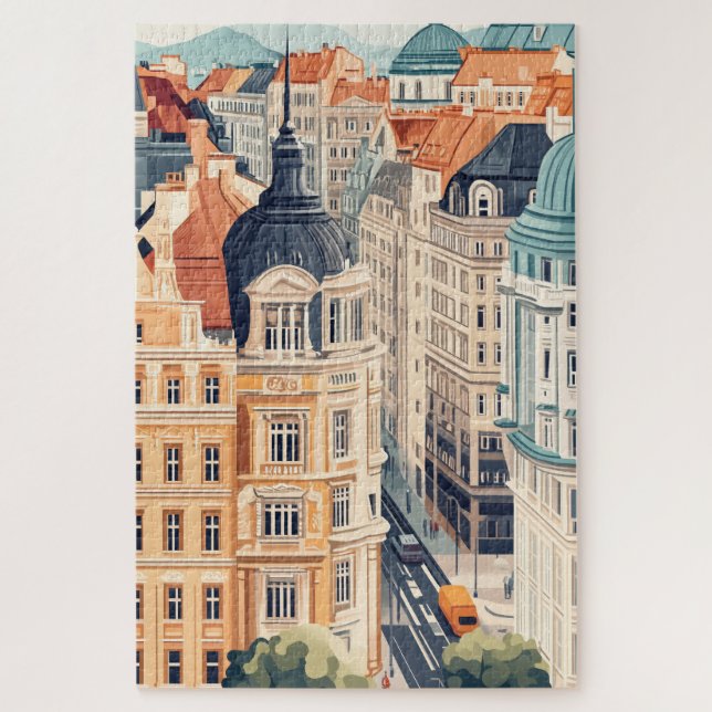Quebra-cabeça Viagem Viena Áustria (Vertical)