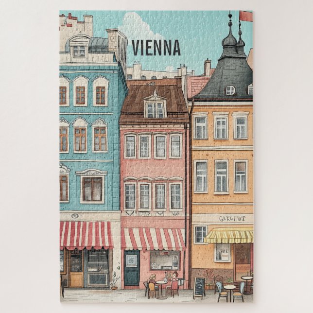 Quebra-cabeça Viagem Viena Áustria (Vertical)