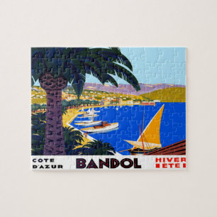 Quebra-cabeça Viagem Vintage Cote D'Azur