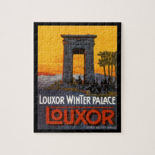 Quebra-cabeça Viagens Antigas, Louxor Winter Palace, Egito Áfric