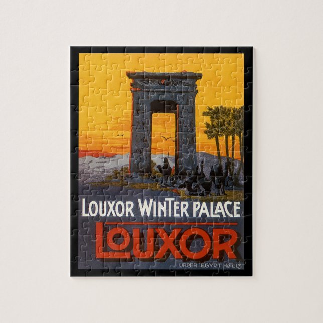 Quebra-cabeça Viagens Antigas, Louxor Winter Palace, Egito Áfric (Vertical)