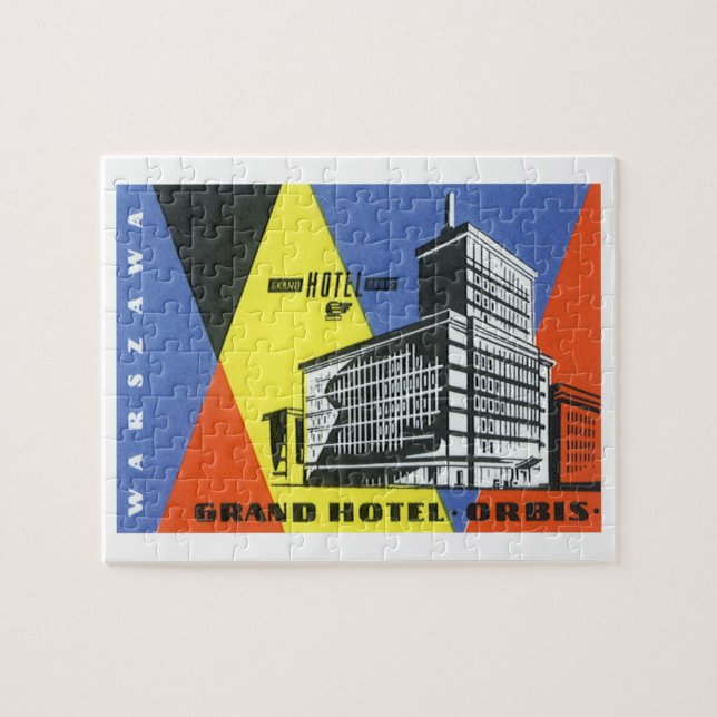 Quebra-cabeça Viagens Antigas pela Europa, Varsóvia (Warszawa),  (Horizontal)