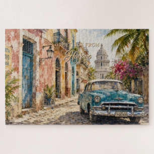 Quebra-cabeça Viagens Cuba Antiga - Saudações de Havana