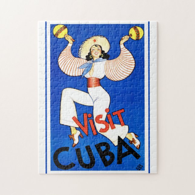 Quebra-cabeça Viagens vintage Cuba (Vertical)