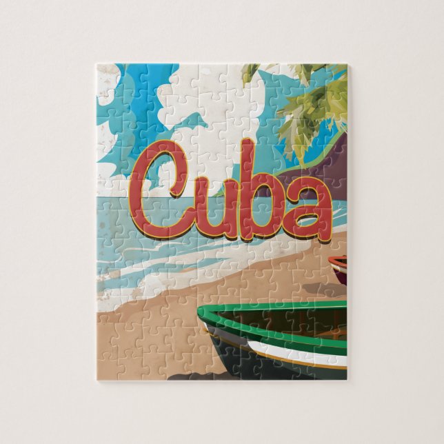 Quebra-cabeça Viagens vintage Cuba (Vertical)