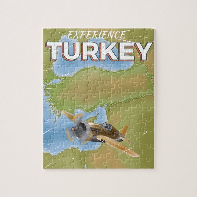 Quebra-cabeça Viagens vintage da Turquia (Vertical)