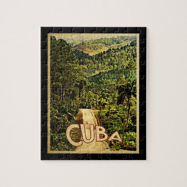 Quebra-cabeça Viagens vintage de Cuba (Vertical)