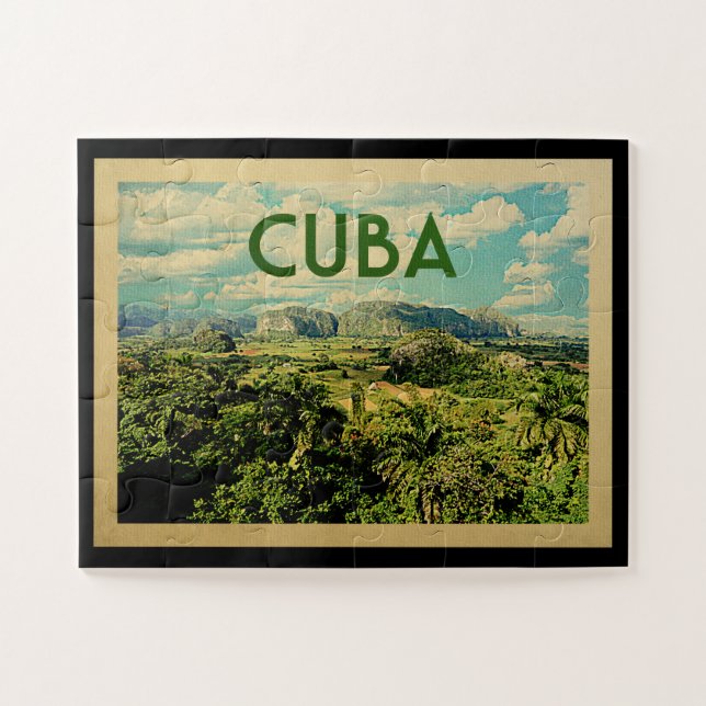 Quebra-cabeça Viagens vintage de Cuba (Horizontal)