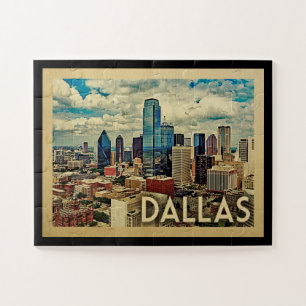 Quebra-cabeça Viagens vintage de Dallas Texas