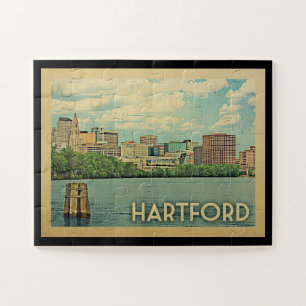 Quebra-cabeça Viagens vintage de Hartford Connecticut