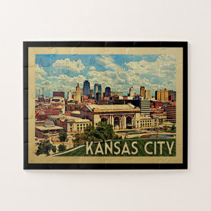Quebra-cabeça Viagens vintage de Kansas City Missouri