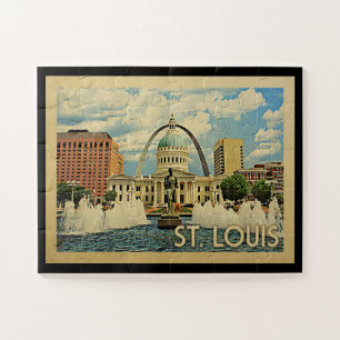 Quebra-cabeça Viagens vintage de Missouri do Saint Louis