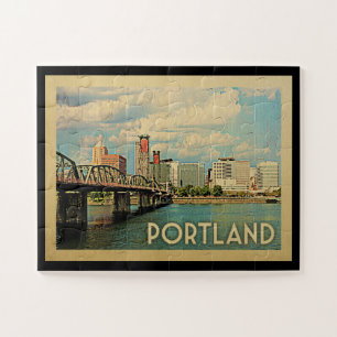 Quebra-cabeça Viagens vintage de Portland Oregon