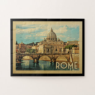 Quebra-cabeça Viagens vintage de Roma Italia