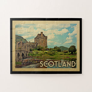 Quebra-cabeça Viagens vintage do Castelo da Escócia