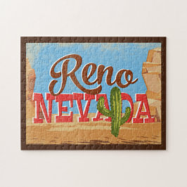 Quebra-cabeça Viagens vintage do Deserto do Reno Nevada