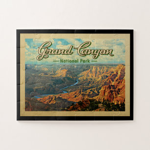 Quebra-cabeça Viagens vintage do Parque Nacional Grand Canyon