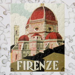 Quebra-cabeça Viagens vintage Florence Firenze Itália Church Duo