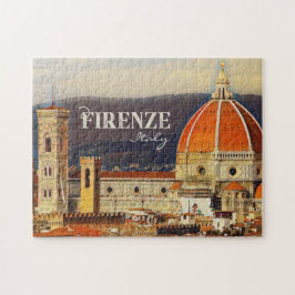 Quebra-cabeça Viagens vintage Florence Firenze Itália Church Duo