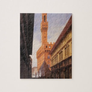 Quebra-cabeça Viagens vintage, Palazzo Vecchio, Florença, Itali