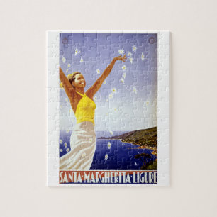 Quebra-cabeça Viagens vintage, Papais noeis Margherita Ligure, I