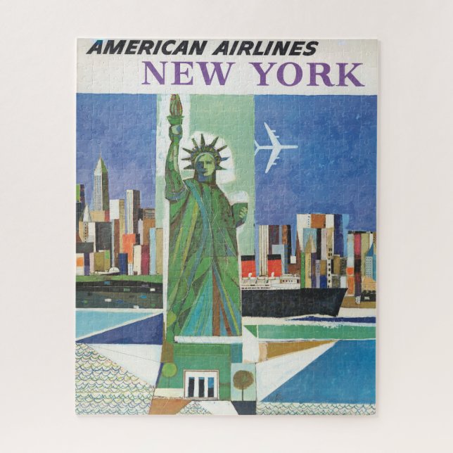 Quebra-cabeça Viagens vintage Para American Airlines (Vertical)