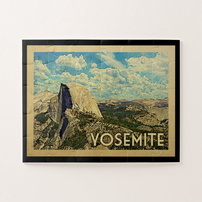 Quebra-cabeça Viagens vintage Yosemite (Horizontal)