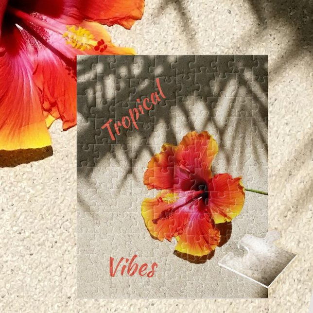 Quebra-cabeça Vibes tropicais Hibiscus (Criador carregado)