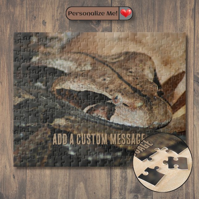 Quebra-cabeça Víbor-de-gabão de perto (Gaboon Viper Closeup Jigsaw Puzzle)