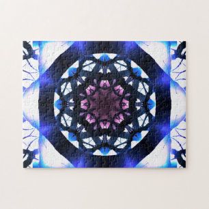 Quebra-cabeça Vibrant Star Mandala Meditação