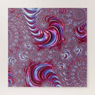 Quebra-cabeça Vibrante Shiny Groovy Trippy Espirando Arte Fracta