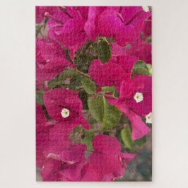 Quebra-cabeça Vibrantes Flores de Bougainvillea Rosa em Flor em