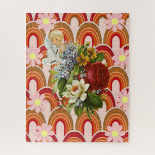 Quebra-cabeça Victorian Floral Angel