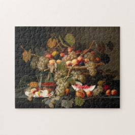 Quebra-cabeça Vida estática com pintura de fruta