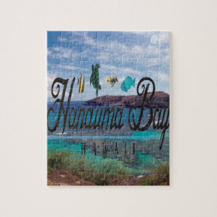 Quebra-cabeça Vida marinha de Havaí da baía de Hanauma