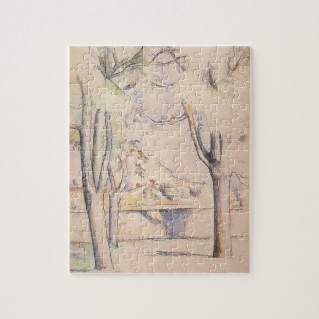 Quebra-cabeça View Thru the Trees de Paul Cezanne, Arte Antigo (Vertical)