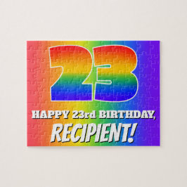 Quebra-cabeça Vigésimo terceiro aniversário — Padrão multicolori